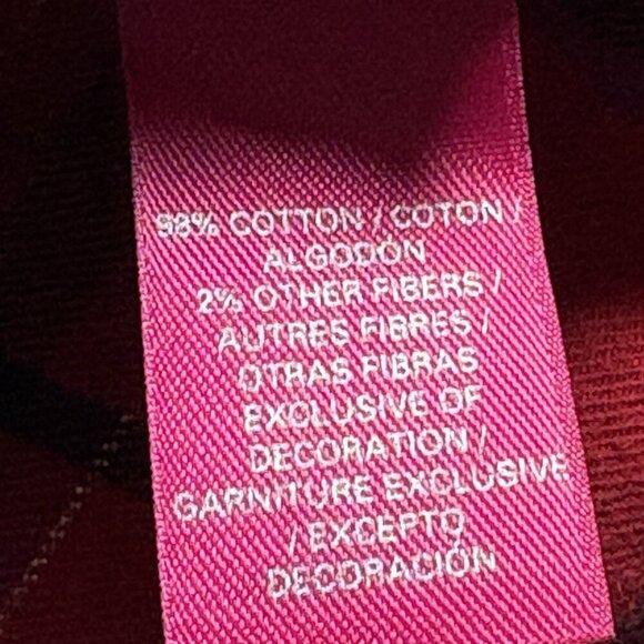 VICTORIA'S SECRET Women Flannel Pajama Set SZ M Red Purple Metallic Plaid 8-10 - Picture 10 of 10